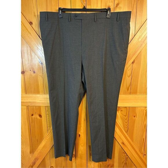 Shaquille O'Neal XLG Big and Tall Stretch Fabric Classic Fit Flat Front Suit Pa - Picture 1 of 7